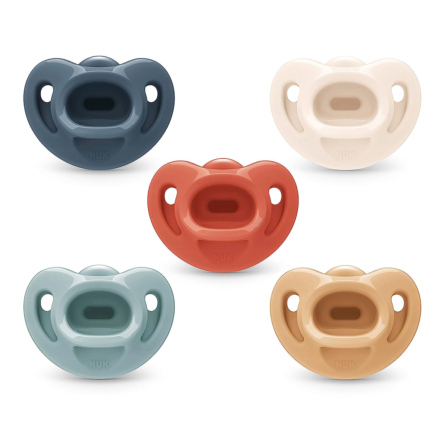 230816031044647_1 NUK Comfy Orthodontic Pacifiers, 0-6 Months, Timeless Collection, 5 Count (Pack of 1) - Image 1